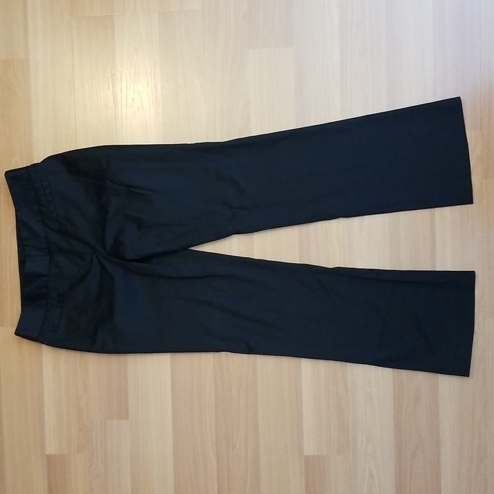 Theory Women's Black Low-Rise Straight Leg Trousers Pants